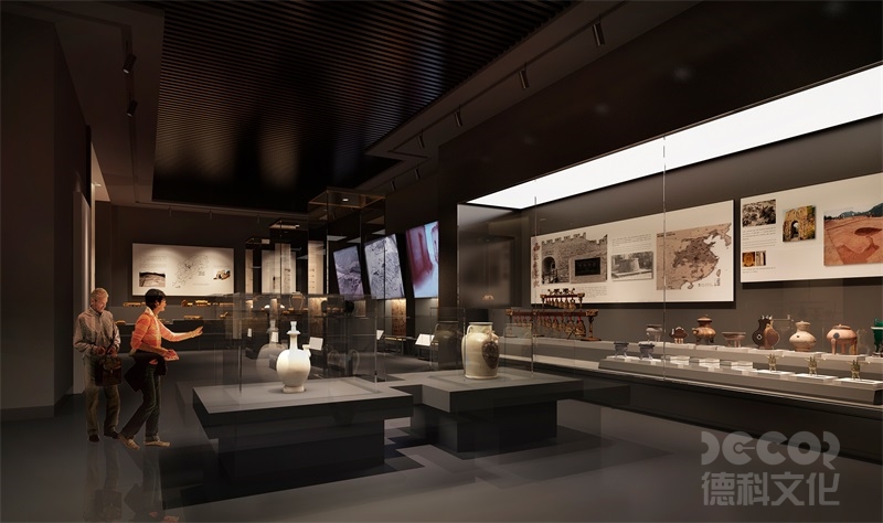 在博物館設計中，如何確保展品的可見性？